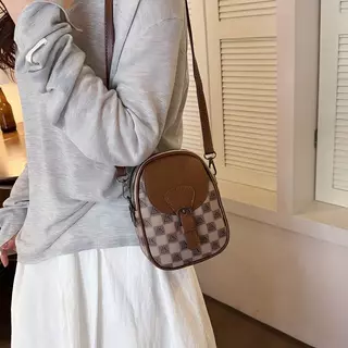กระเป๋าใส่มือถือสำหรับคุณแม่สไตล์ใหม่ กระเป๋าใส่เหรียญพิมพ์ลายแฟชั่นระดับไฮเอนด์ กระเป๋าสะพายไหล่และสะพายข้างสไตล์วินเทจ