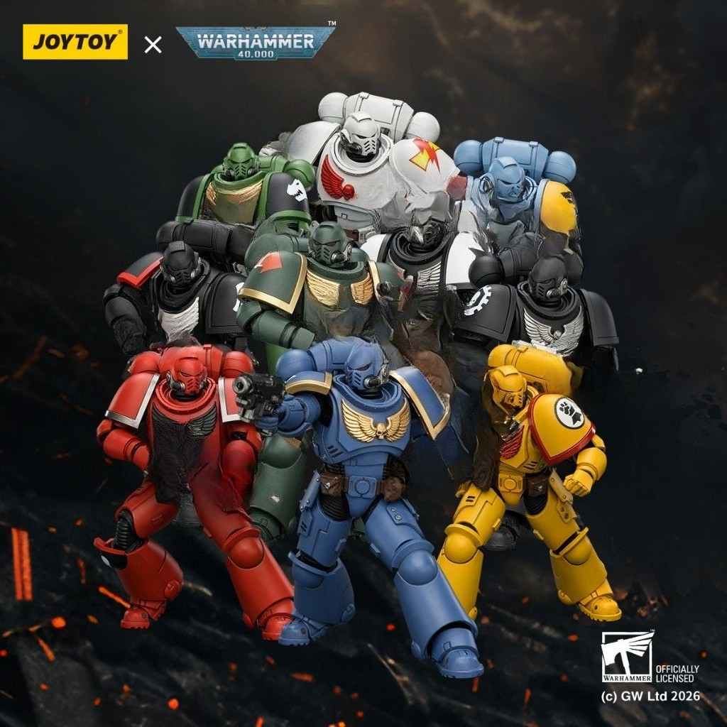 HIPLAY JOYTOY Warhammer 40k 1/18 Intercessor พร้อม Bolt Rifle Bolt ปืนพกและ Chainsword Action Figure