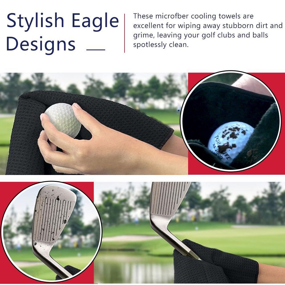 GOLF Towel Absorbent Quick-Drying Sweat Towel Mens Sports GOLF Towel GOLF Accessories