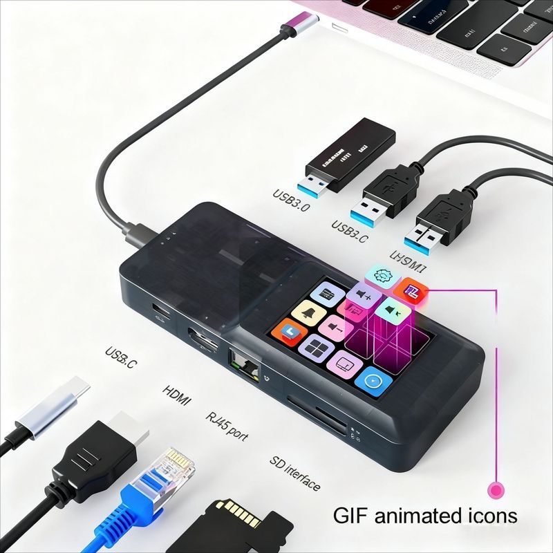 USB Docking Station typec สถานีเชื่อมต่อโน้ตบุ๊ค hdmi Docking Station hub Hub Hub Docking Station X