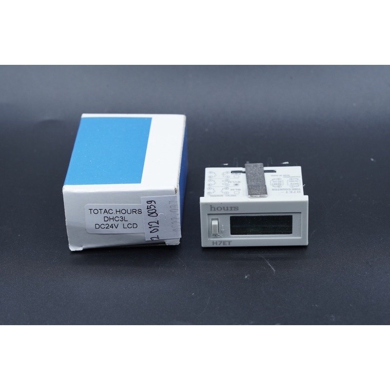 เครื่องวัดชั่วโมงแบบดิจิตอล DC 24V LCD เครื่องวัดชั่วโมง H7ET-BM Counter DHC3L จอแสดงผล - 2.044.0092