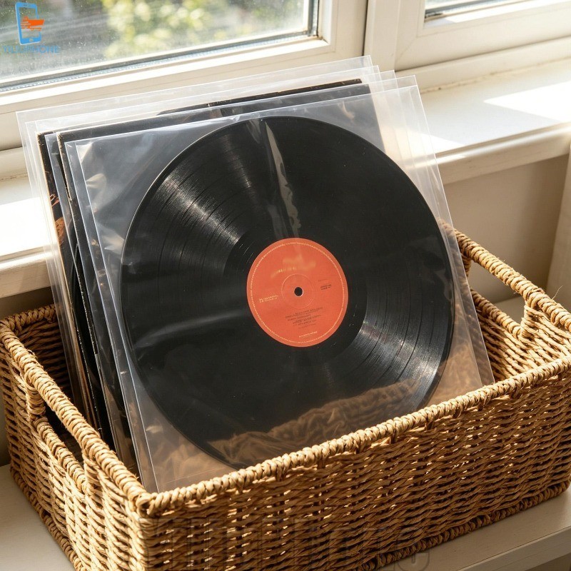 [Bless] 40-10 ชิ้น 12 นิ้ว Square Outer Sleeve - OPP Record Cover Sleeve - Anti-Static, หนา - EP Pro