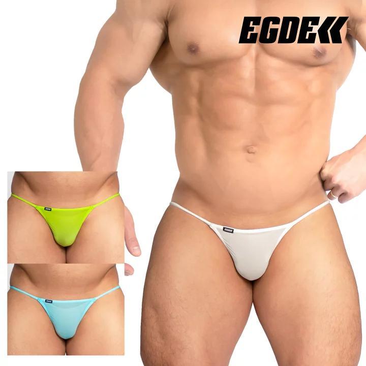 ⭐โลกคนมีสไตล์⭐พร้อมสต็อก 4072 Made in Japan EGDE เข็มขัดบางเอวต่ําผู้ชายดูผ่าน T-Pants Nylon Spandex