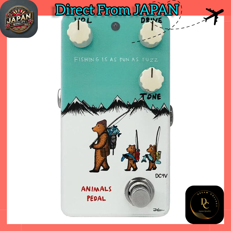 Animals Pedal FISHING IS AS FUN AS FUZZ Guitar Effect Pedal