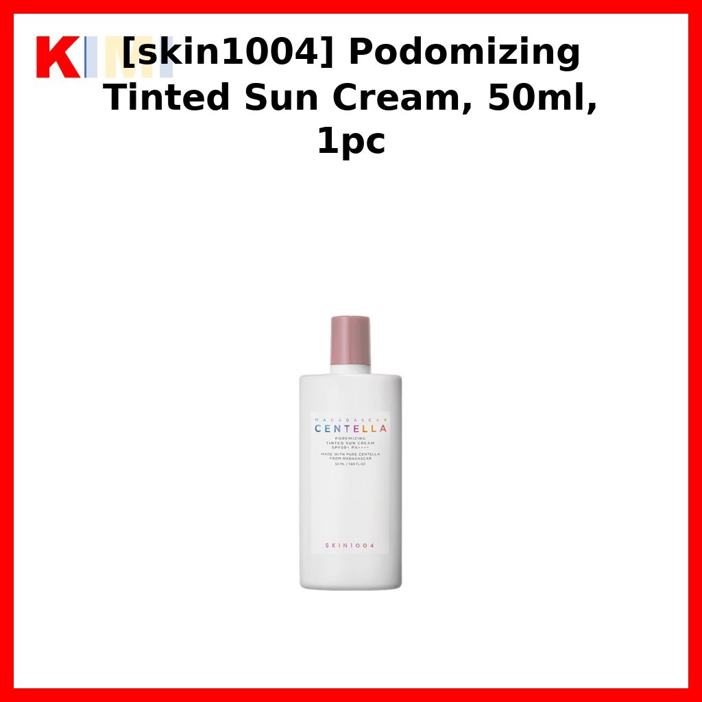 [skin1004] Podomizing Tinted Sun Cream, 50ml, 1pc / Korean Tinted Sun Cream / Lightweight Protection
