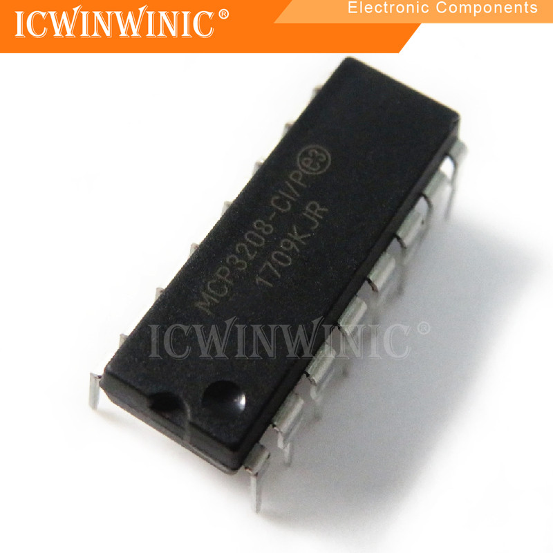 5 ชิ้น MCP3208-CI/P MCP3208 DIP-16 ส่วนประกอบอิเล็กทรอนิกส์