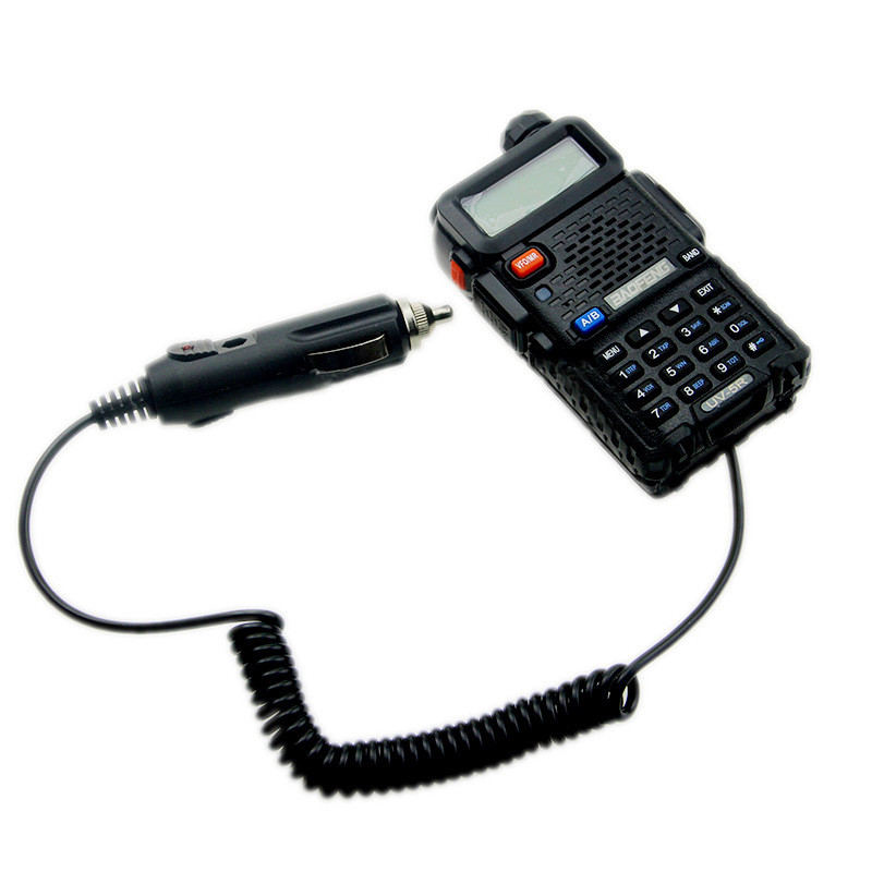 Baofeng BF-UV5R Walkie-Talkie Talkie เรียนรู้เครื่องใช้ไฟฟ้า Baofeng Car Charger 12V รถสายชาร์จอุปกร