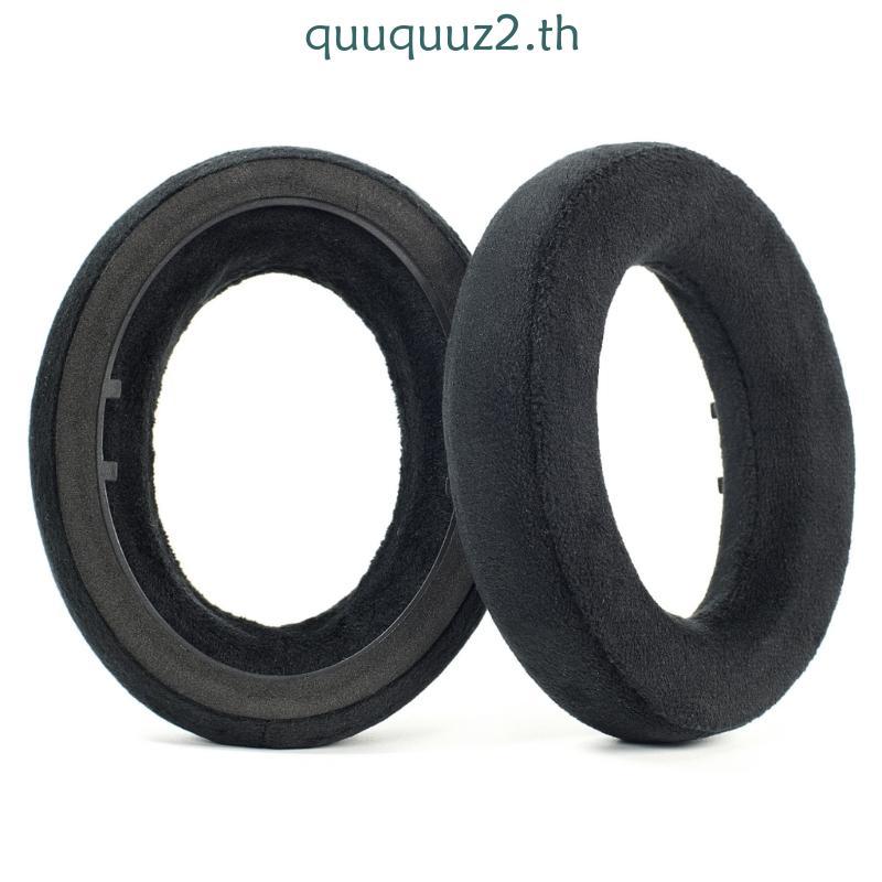 Quu หูฟังแผ่นรองหูฟังหน่วยความจําโฟมแผ่นรองหูฟังเพิ่มอะคูสติกซีล Sweatproof สําหรับ HD490PRO HD490PR