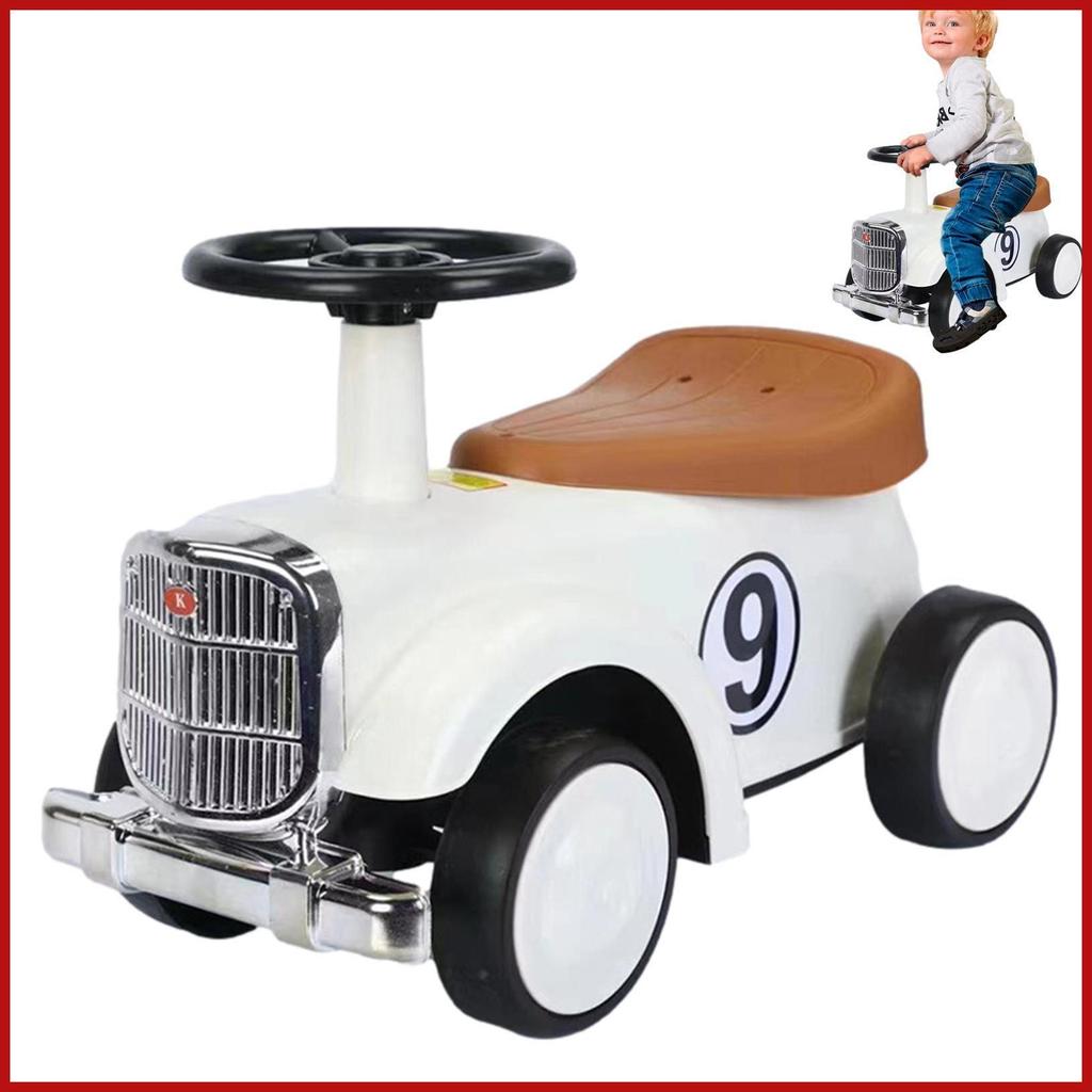 Kids Push Car Classic Ride On Baby Walker Toy Ride On Cars สําหรับเด็กวัยหัดเดินที่มีพวงมาลัยจํากัดแ