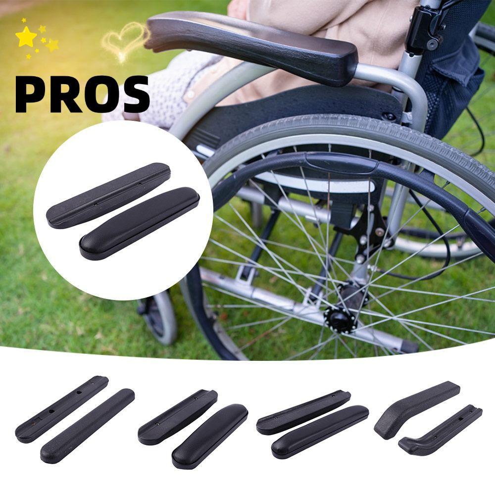 PROS ผ้าคลุมแขนรถเข็น,เปลี่ยนหนังฟองน้ําที่เท้าแขนรถเข็น,ทนทานพร้อมสกรูที่วางแขนรถ Pad อุปกรณ์รถเข็น