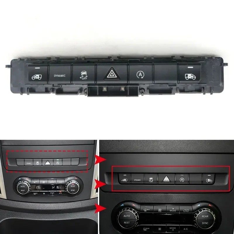 รถคําเตือนตัวบ่งชี้อันตรายสัญญาณเตือนแผงควบคุมแบบไดนามิกสําหรับ Mercedes Benz Vito V Class W447 W448