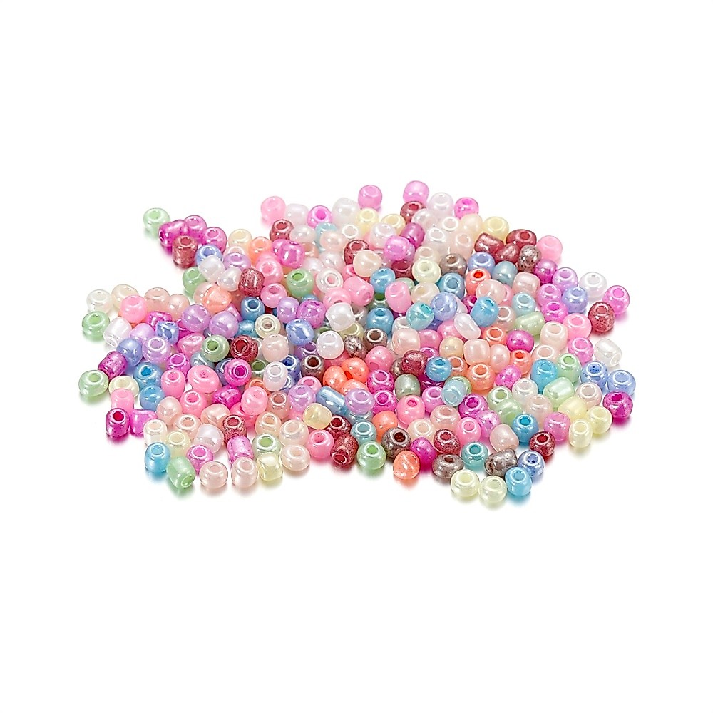 St.kunkka 450ก./ถุง ลูกปัดแก้ว ทรงกลม ขนาดเล็ก 3 มม. 4 มม. สีมาการอง ต่อถุง (เกรด B) สําหรับทําลูกปัด DIY — صورة 4