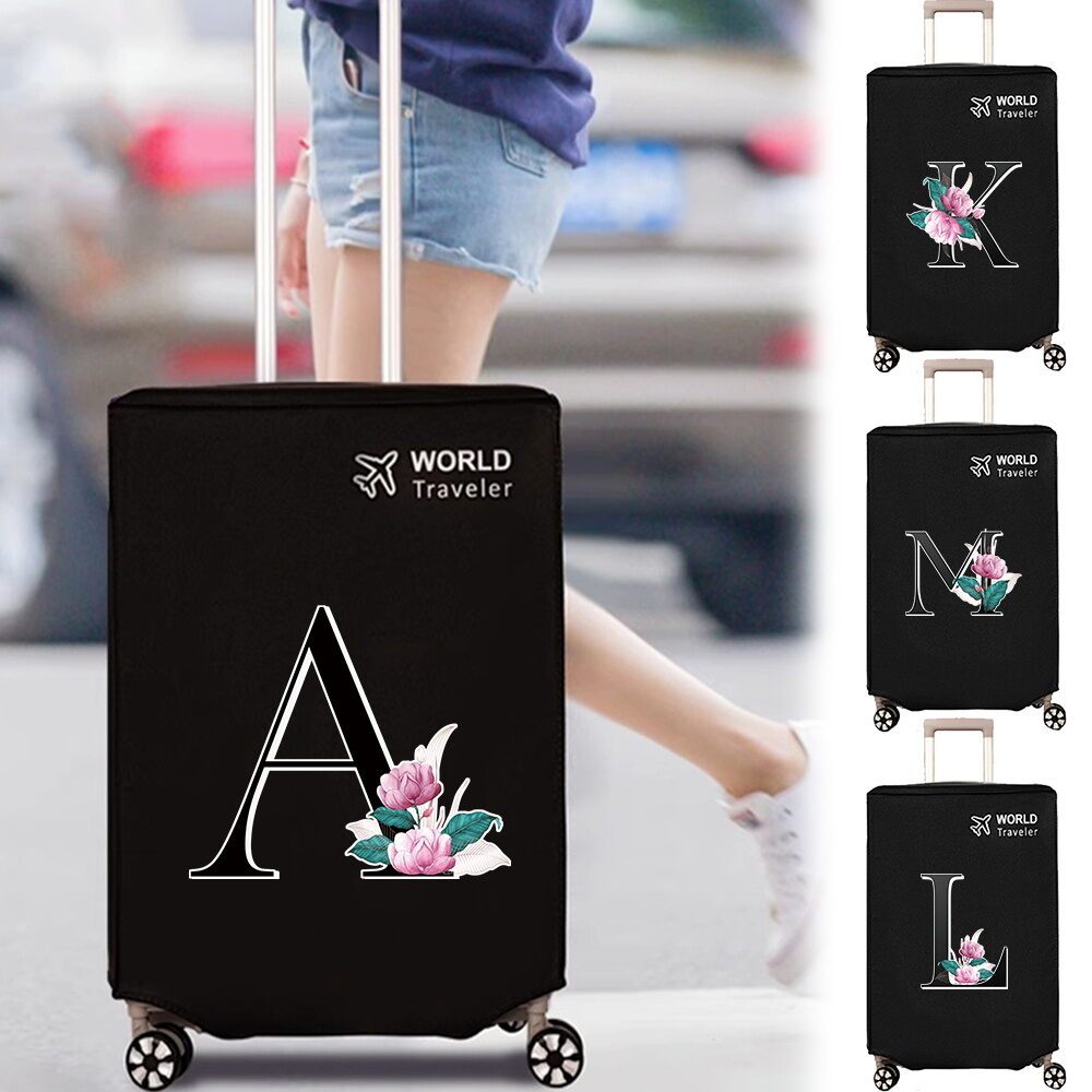 Non-woven Luggage Cover Fit 20 22 24 Inch Light Thin Breathable Nonwoven Airport Baggage Sleeve whit