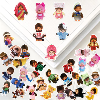 150ชิ้น/เซ็ต ★★★ สติ๊กเกอร์คู่มือไดอารี่ขนาดเล็ก Monchhichi Q-3 ★★★ DIY แฟชั่นสมุดภาพอัลบั้มตกแต่งสติ๊กเกอร์สติ๊กเกอร์ (ขนาด:2~3ซม.)