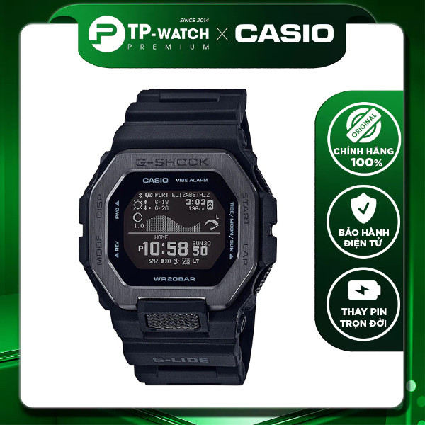 Casio G-Shock GBX-100NS-1DR นาฬิกาผู้ชายสายพลาสติก Bluetooth - การวัดน้ํา | G-Shock GBX-100NS-1 G-Li