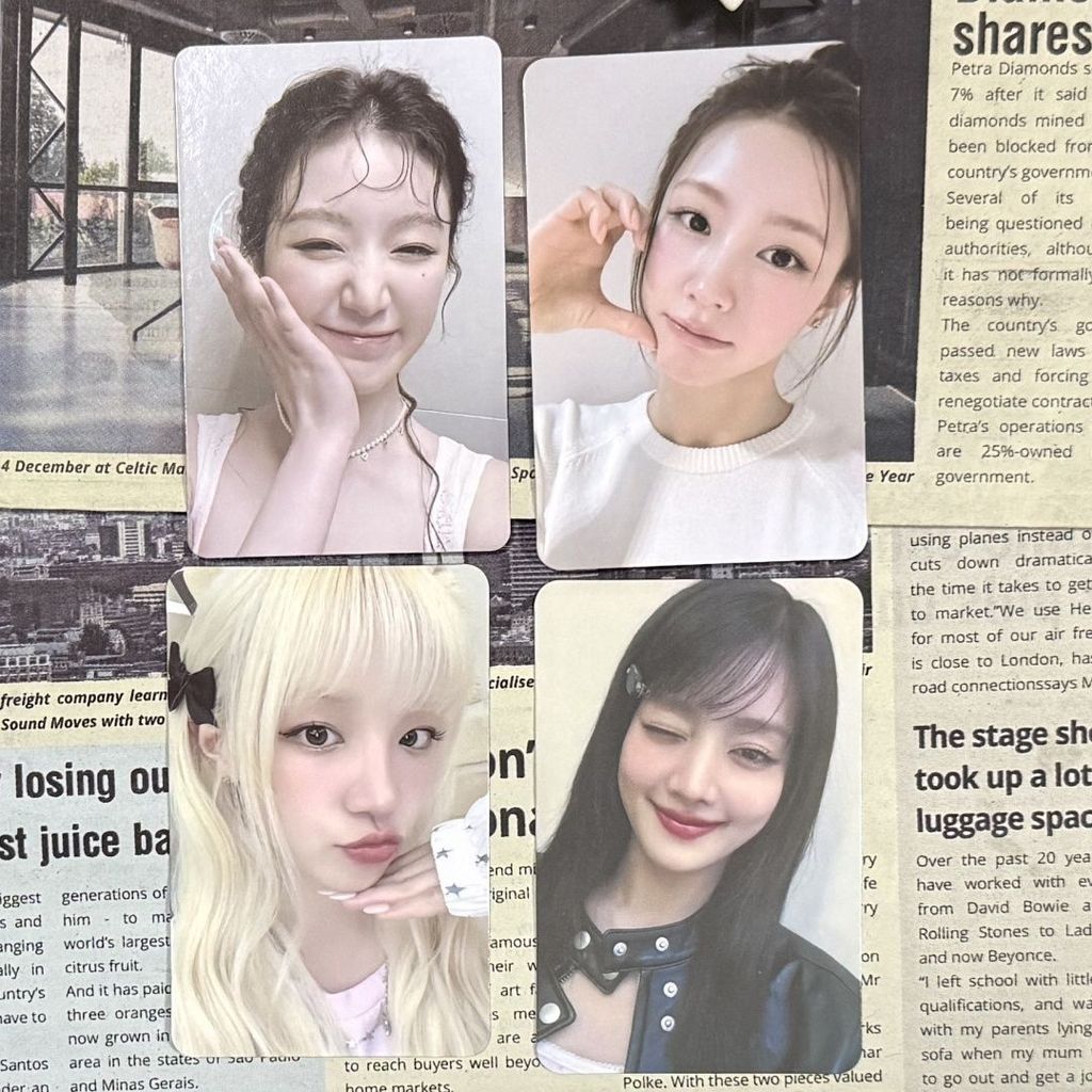 I-dle Mini8 อัลบั้ม Baby Girl gidle Mini 8 รุ่นแนวตั้ง ms5.0 Lucky Card