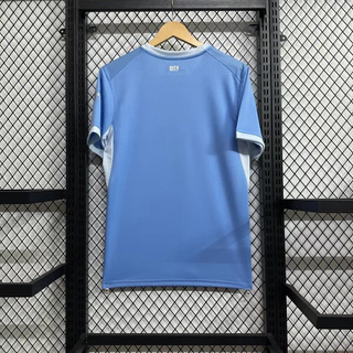 2026/27 Manchester City Men's Home Short Sleeve Football Shirt T-Shirtผ้าCotton 100% ผ้าคอตตอน