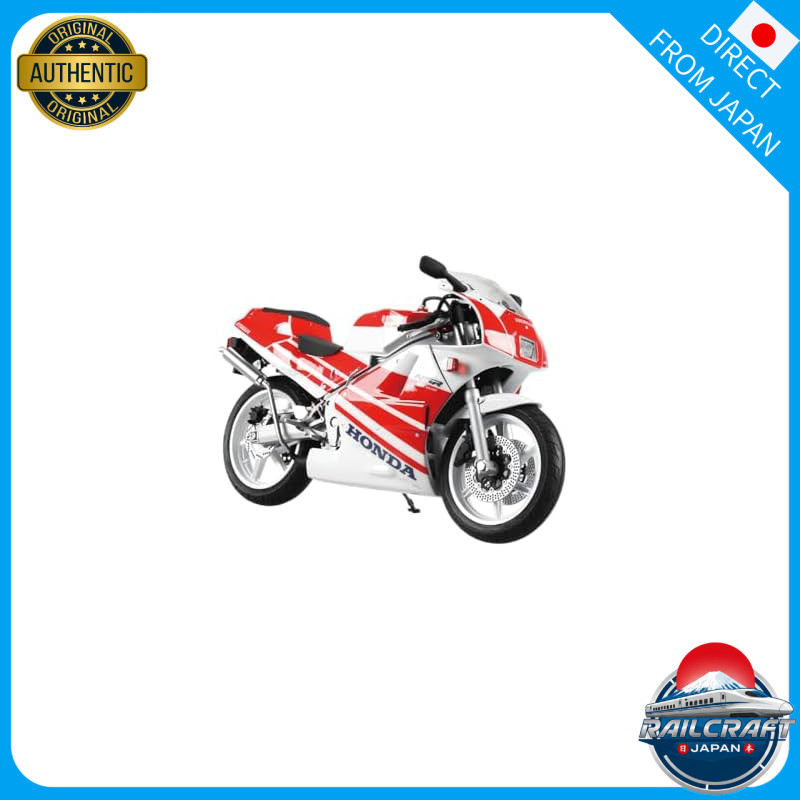 AOSHIMA 1/12 Finished Model Bike Honda NSR250R '89 Ross White × Fighting Red Diecast & ABS & PS & TP