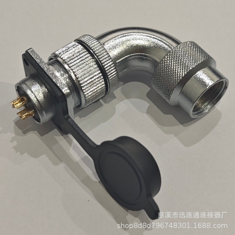 ปลั๊กการบิน WS20 ข้อศอก 2-3-4-5-6-7-8-9-10-12-14-15 Core TC+Z Gold-Plated Connector