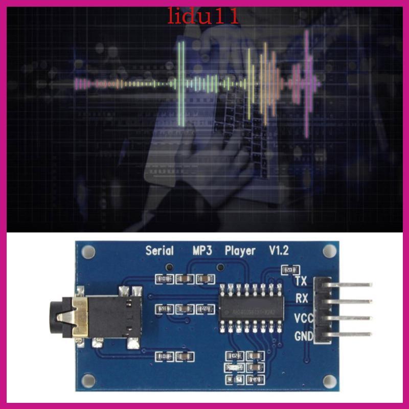 LID MP3 เครื่องเล่นเพลงโมดูลรองรับโมดูล MP3 YX5300 UART TTL Control