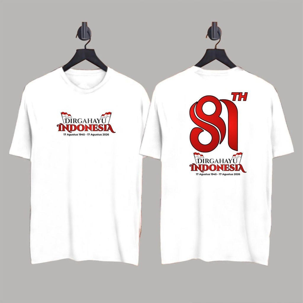 AUGUST 17 T-SHIRT / LATEST 8TH INDONESIAN INDEPENDENCE T-SHIRT 2026 / INDEPENDENCE T-SHIRT