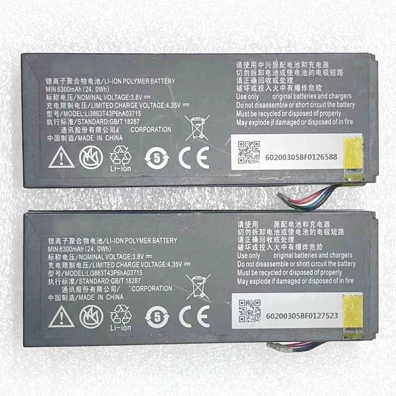 6300mAh แบตเตอรี่ Li3863T43P6hA03715 สําหรับ ZTE SPro 2 II S Pro 2 II SPro2 สมาร์ท ZKB2A MF97 MF97B 