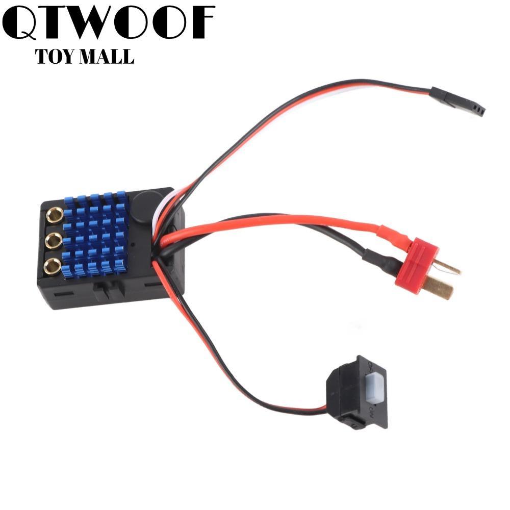 QTWOOF Brushless ESC, 35A 5V/2A BEC Sensorless มอเตอร์ ESC,ทนทานกันน้ําลวดสั้นรีโมทคอนโทรล ESC สําหร