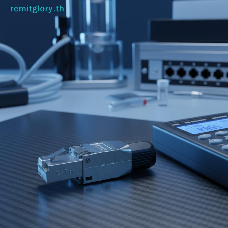 Remitglory Shielded Toolless RJ45 Connector Cat8 Cat7 Cat6A เหมาะสําหรับห้องเซิร์ฟเวอร์ใช้ TH