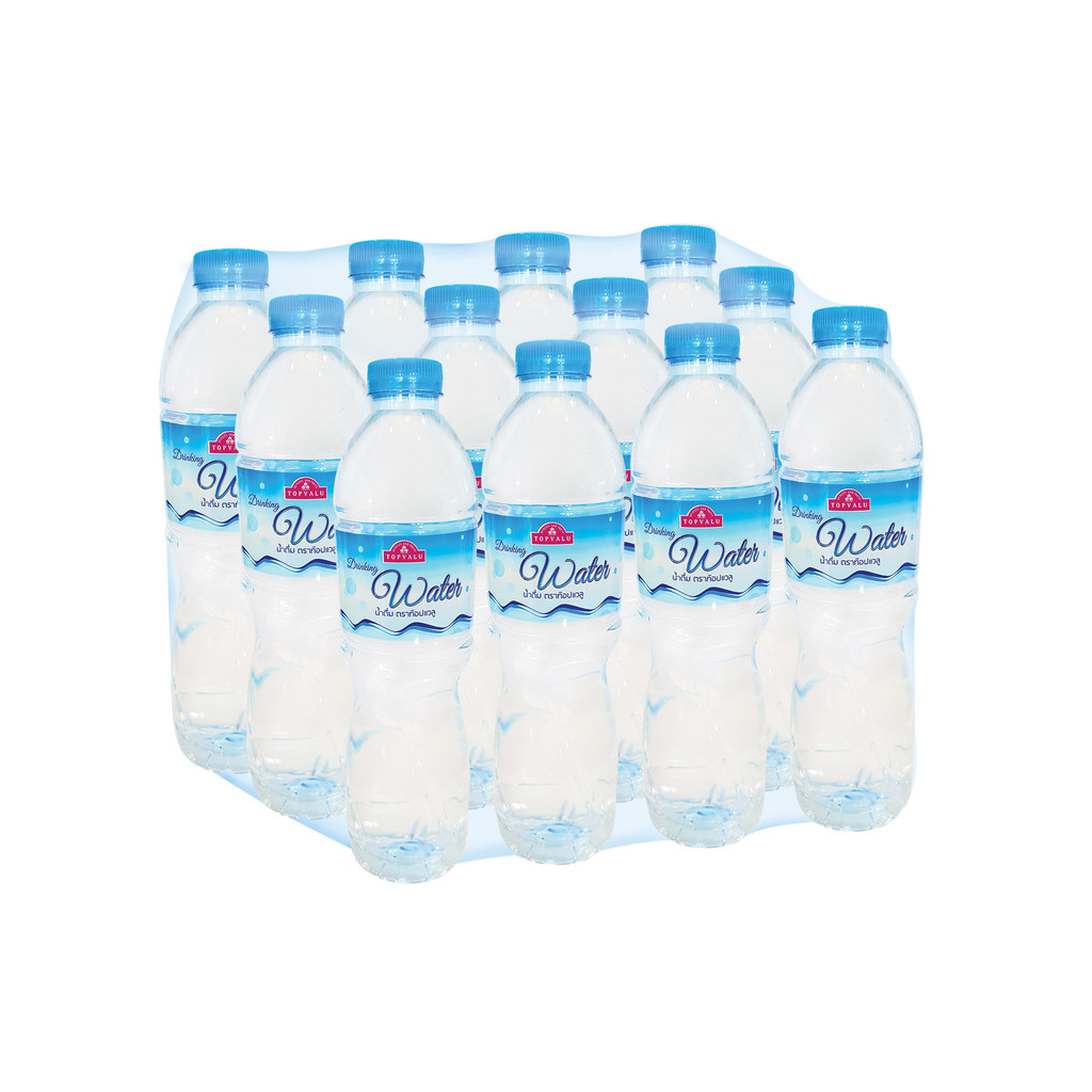 ท๊อปแวลู น้ำดื่ม TV Drinking Water 600ml. Pack12