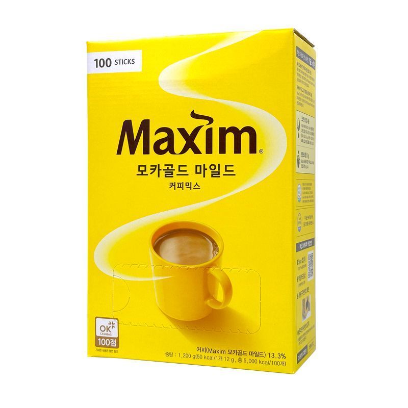 เกาหลีนําเข้า Huang Maxim Coffee ของแท้ Maxim Mocha กาแฟสําเร็จรูปสามในหนึ่งเดียวเครื่องดื่มชงกล่อง 