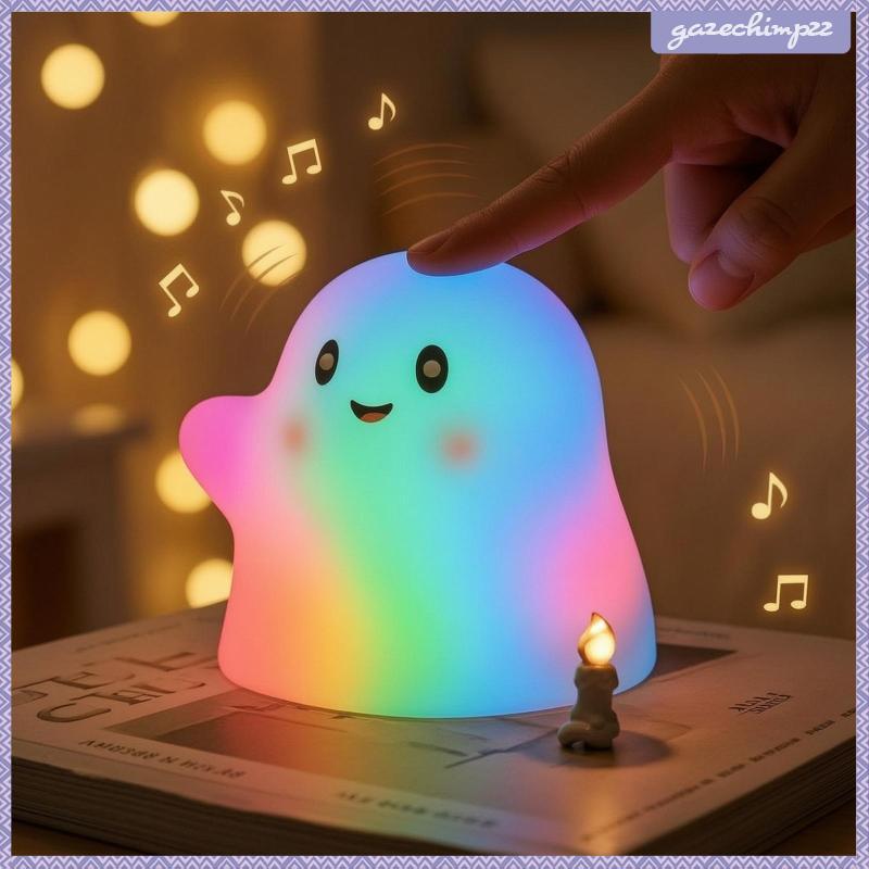 [Gazechimp] Spectre Night Light Spooky ซิลิโคนน่ารัก Night Spectre Ghost Pat 13 เสียง