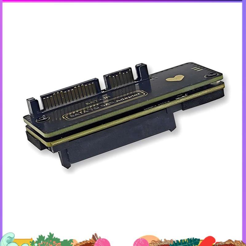 การ์ดอะแดปเตอร์ HDD Super SATA ถึง SAS 6Gbps SATA 3.0 22Pin ถึง SAS 29Pin การ์ดขยายสําหรับ SAS 2.5/3