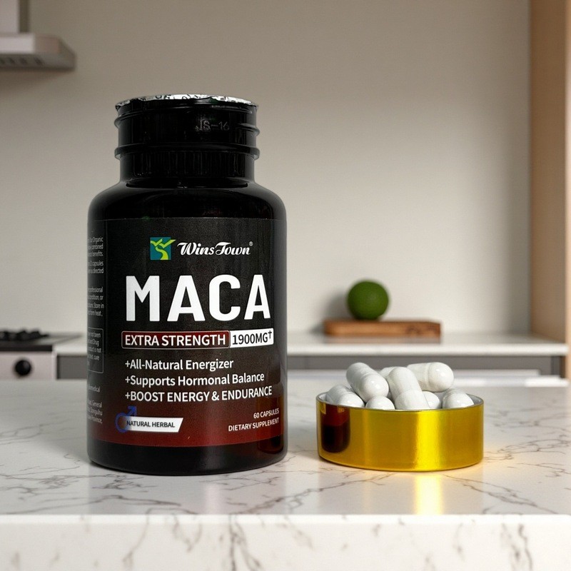 อาหารเสริมความแข็งแรงของพิเศษราคาถูก Wins Town Maca Root CapsulesAL9+280/0725021