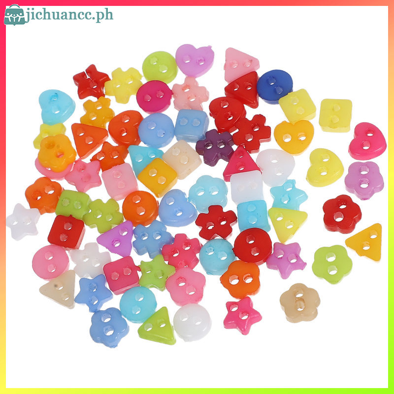 70 ชิ้นปุ่มสําหรับงานฝีมือรูปร่างสารพันตุ๊กตาเสื้อผ้าอุปกรณ์เสริม 0.60X0.60X0.20 ซม.