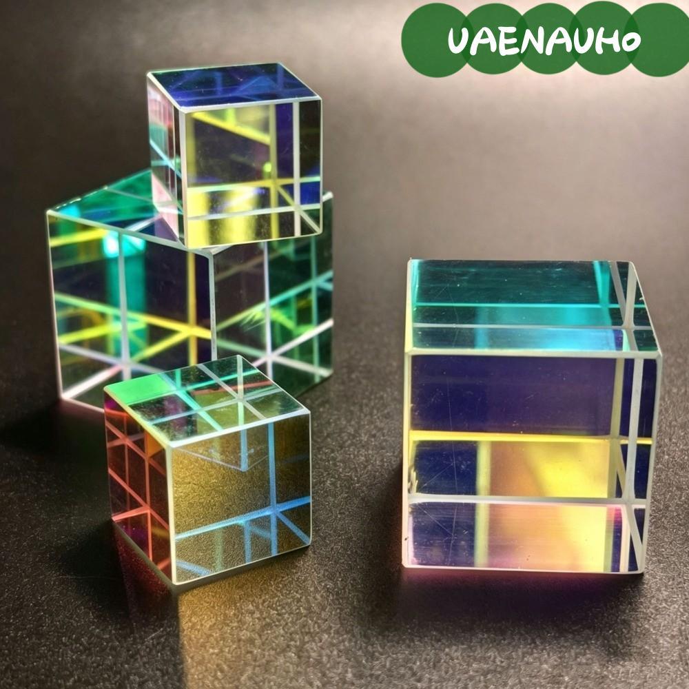 UAENAUH0 Magic Prism Cube, 15/20 มม.สี Cube Prism, Mini Optical ของเล่นเพื่อการศึกษาฟิสิกส์ของเล่น B