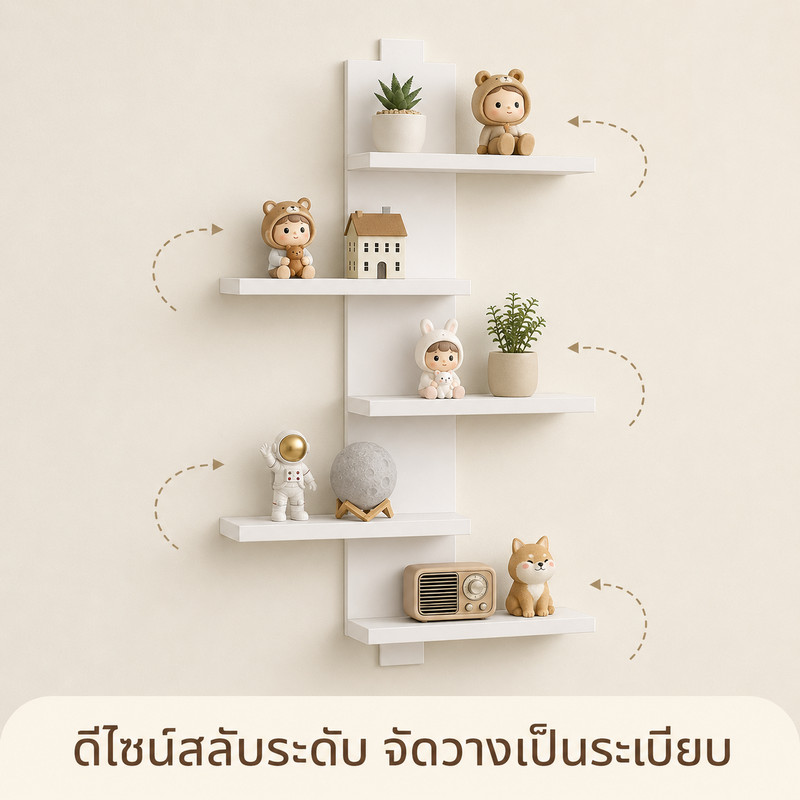 ชั้นวางติดผนัง ชั้นเก็บของโมเดล ชั้นวางของติดผนังมุมห้อง ชั้นวางติดผนัง สำหรับของสะสม ติดตั้งง่าย แสดงคอลเลกชันของคุณ