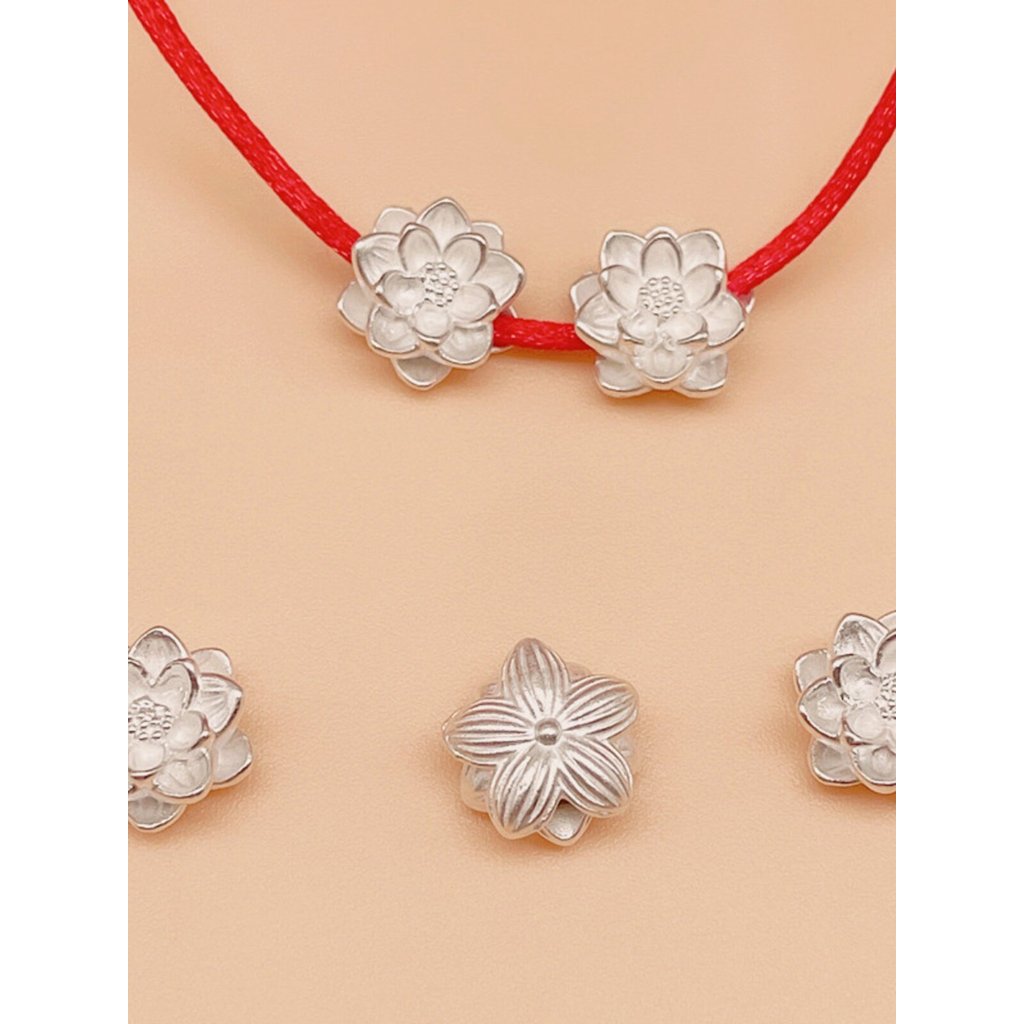 S999 Lotus Cross Bead 3D Hard Silver20260728