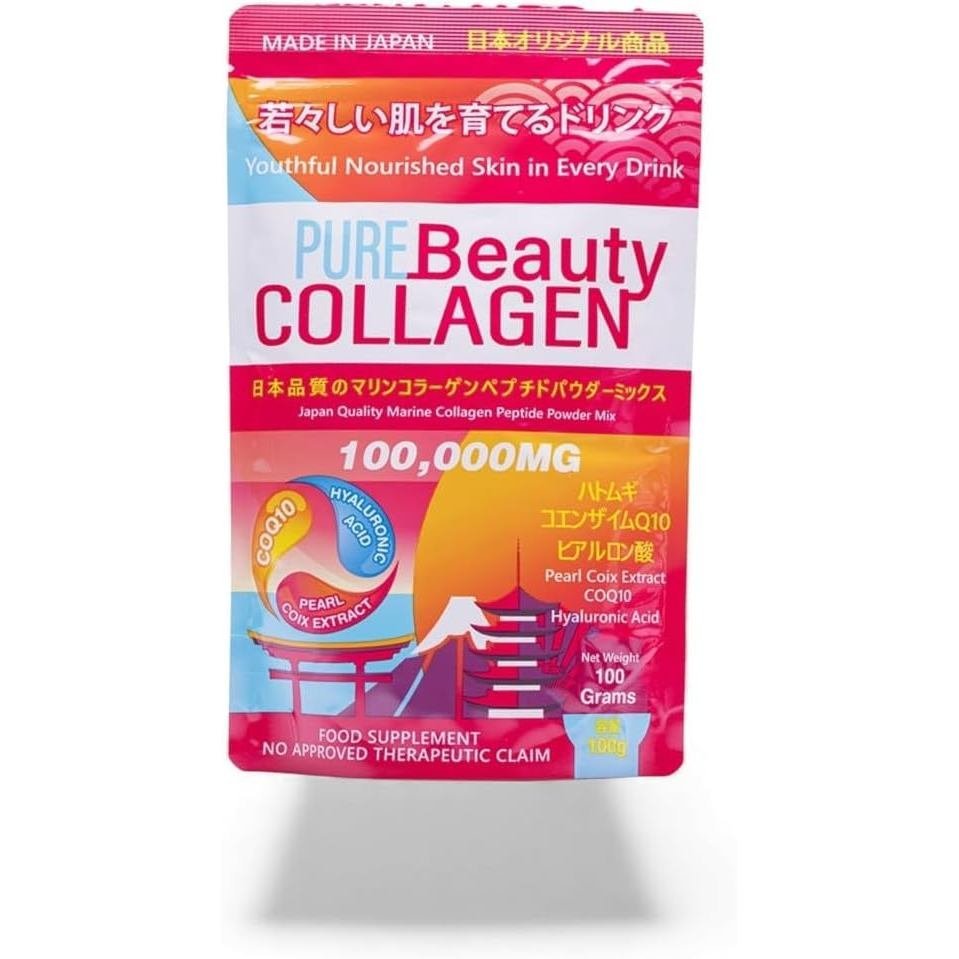 PureBeautyCollagen100.000มก. ผงบริสุทธิ์ญี่ปุ่น P9DL