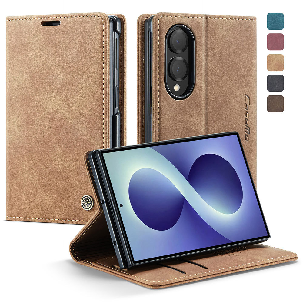 คลาสสิกกระเป๋าสตางค์หนังสําหรับ Samsung Galaxy Z พับ 8 กรณี, Z พับ 8 Ultra Cse,Z พับ 7 กรณี, Z 6 5 4