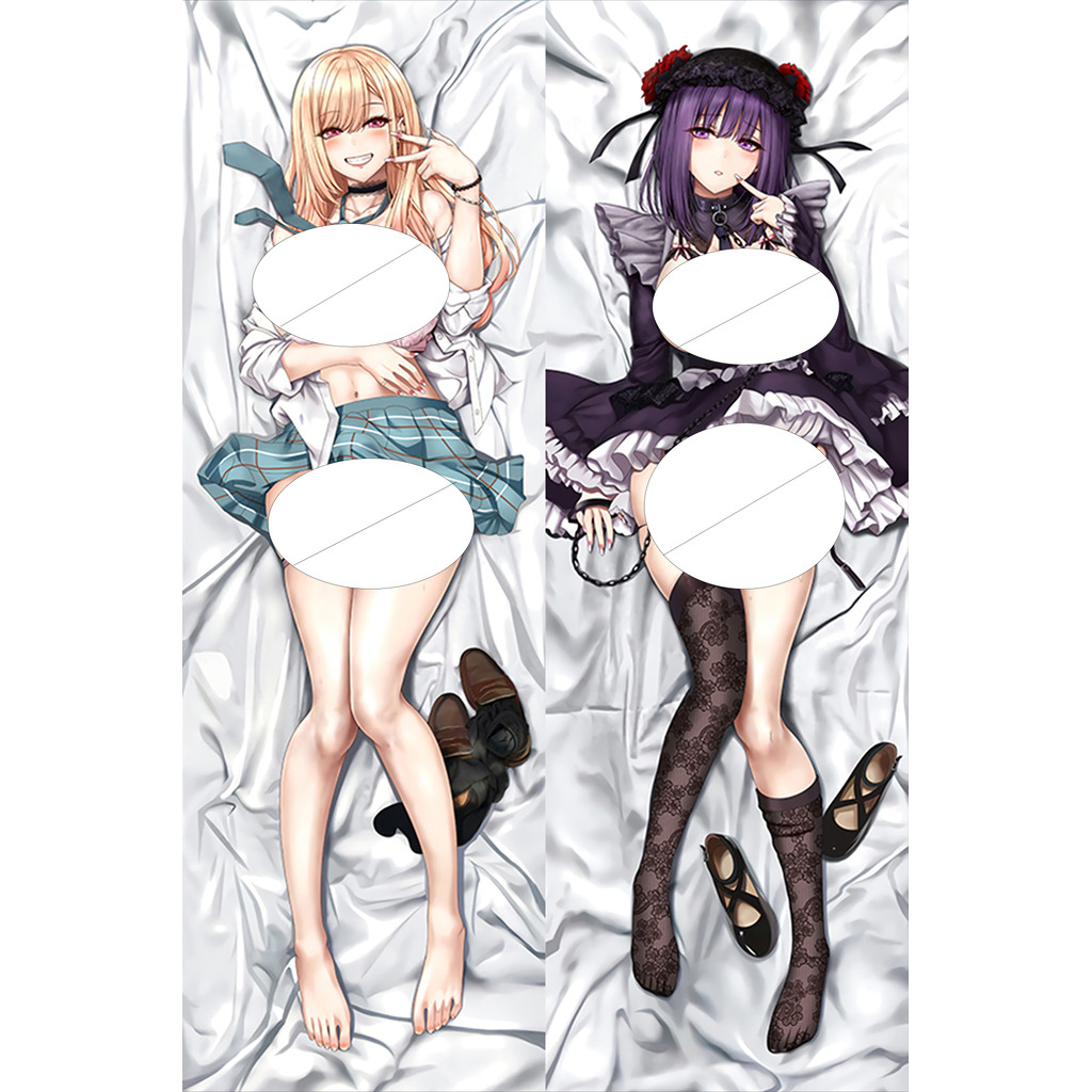 อะนิเมะคอสเพลย์ Dakimakura Marin-and-shizuku-nsfw Body หมอน Otaku ปลอกหมอนเกมโยนปลอกหมอนอิง