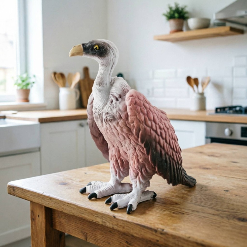 Vulture ตุ๊กตาเหมือนจริง Vulture รุ่นสัตว์รุ่นสะสมสําหรับนักสะสม, ตกแต่งชั้นวาง, จอแสดงผลโต๊ะ