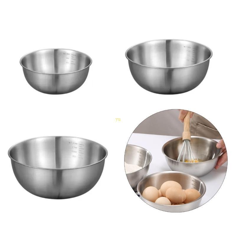 Yu Nesting Bowl StainIess เหล็กอ่างทําอาหารที่สมบูรณ์แบบสําหรับร้านอาหาร Shop Kitchen