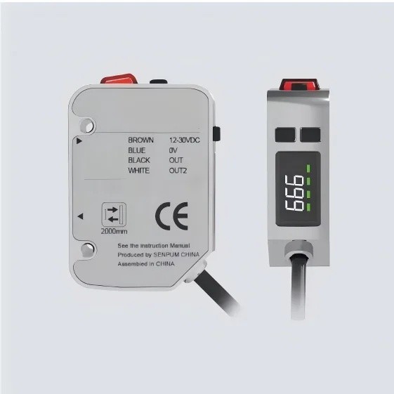 6ILN ส่วนลดคุณภาพสูง Laser Photoelectric Color Sensor 0.5mm Beam Spot Micro Two Color Recognition Se