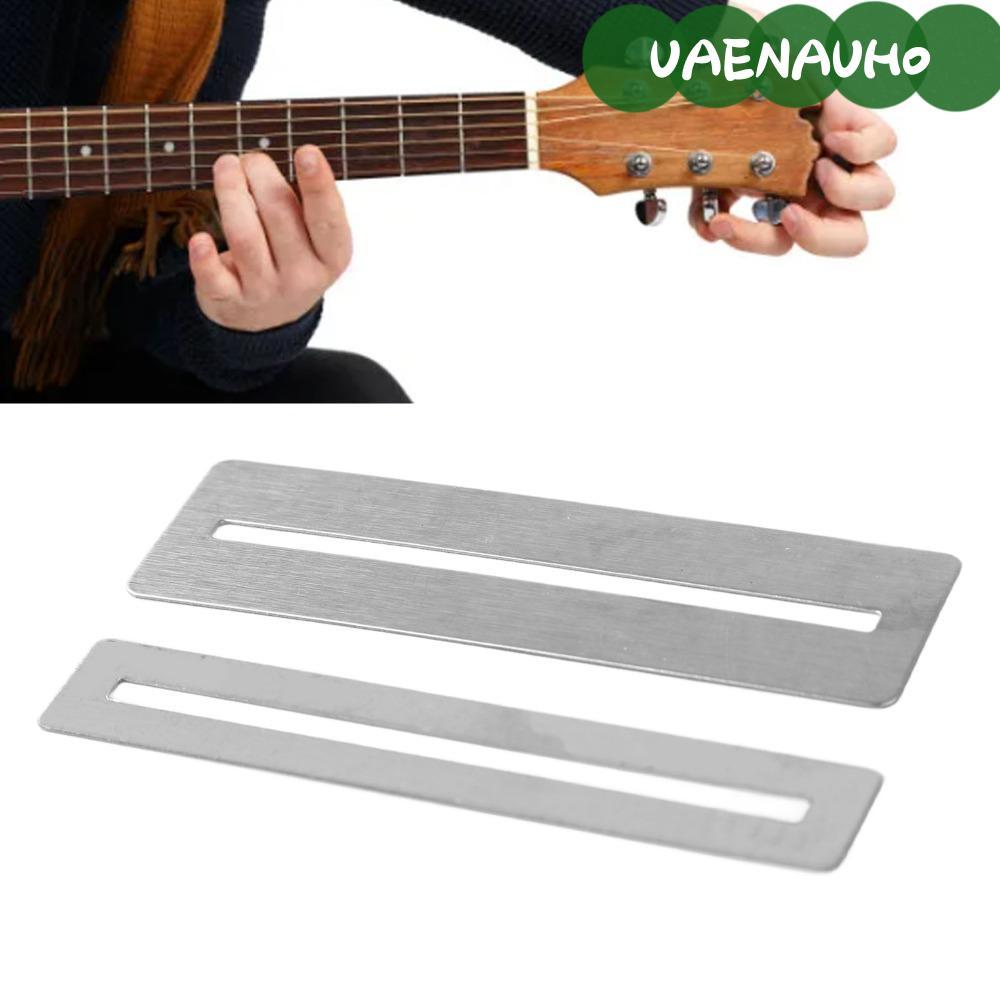 UAENAUH0 3 ชุดกีตาร์ Fret Guard, 7.8 ซม.ขนาดสีเงิน Fret Wrap,ปฏิบัติเหล็ก Fret Protector กีตาร์ ขัด