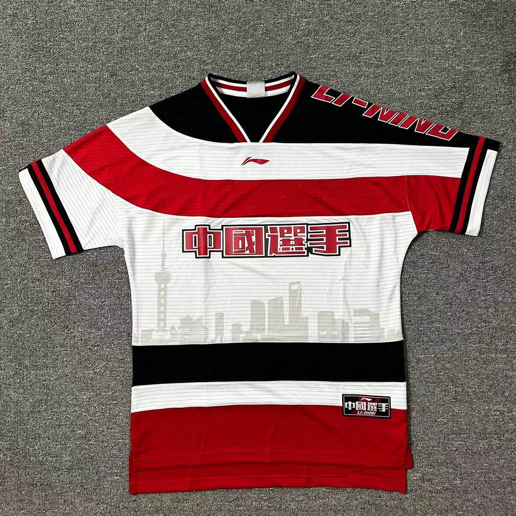Li Ning League of Legends Sponsorship เสื้อยืดกีฬาขนาดใหญ่ Quick-Drying แขนสั้นผู้เล่นจีนเสื้อวัฒนธร