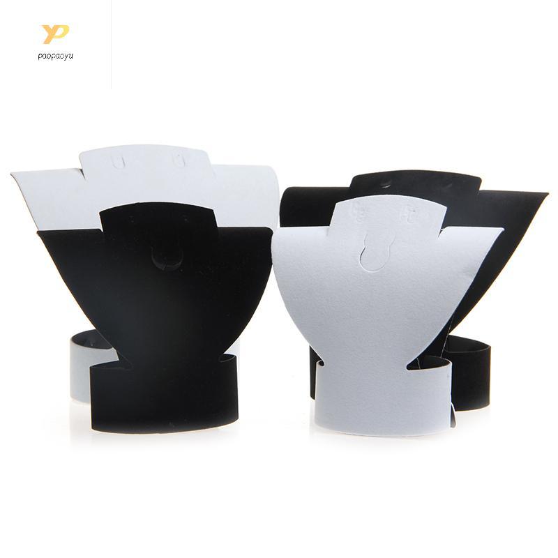 PPY สร้อยคอเครื่องประดับต่างหูกํามะหยี่สีดําสีขาวขาตั้งจอแสดงผล Tower Rack สําหรับแสดงธุรกิจบ้านห้อง