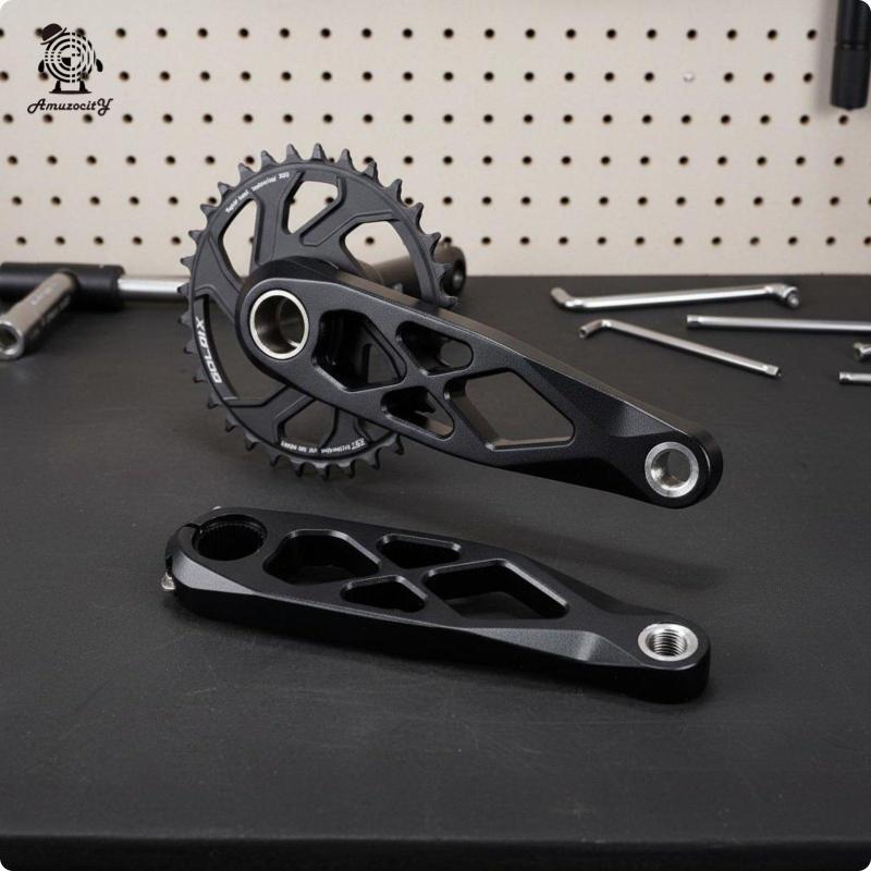[Amuzocity] Integrated Cycle Crank Hollow Bike Part Gravel Bike Accessories for Biking Trails