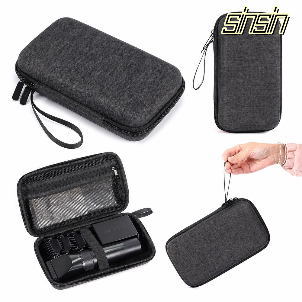 SINSIN Grooming TOOL , Grooming Storage EVA Hair Clipper ,ตาข่ายกระเป๋า Trimmer แบกสายรัดยืดหยุ่น Gr