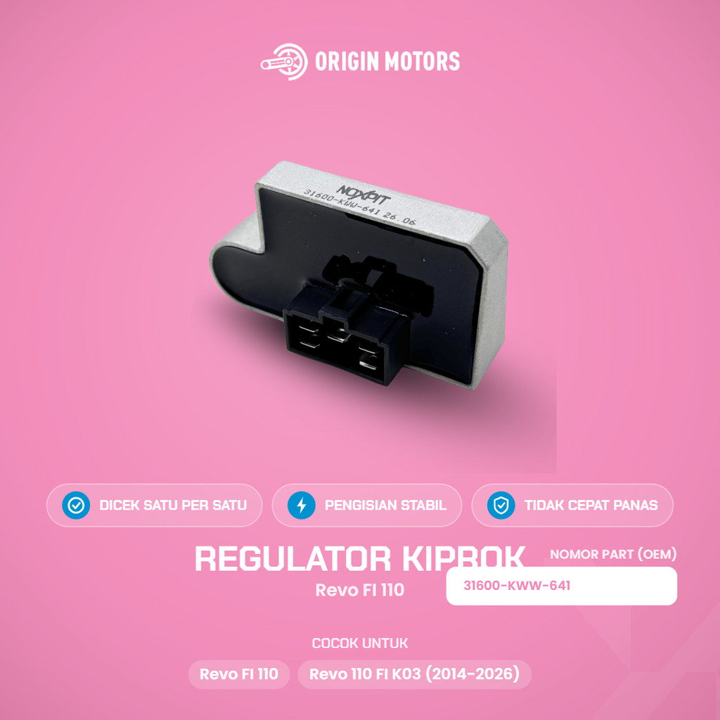 NOXPIT Regulator Kiprok Revo FI 110 Revo 110 FI K03 31600-KWW-641