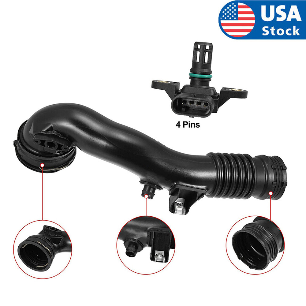 13717609811 เซ็นเซอร์ท่อไอดีเทอร์โบชาร์จเจอร์สําหรับ BMW 535i 640i 740i X5 X6 2011-17